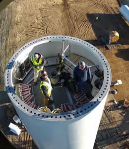 Mega Machine Industries Wind Mill Construction